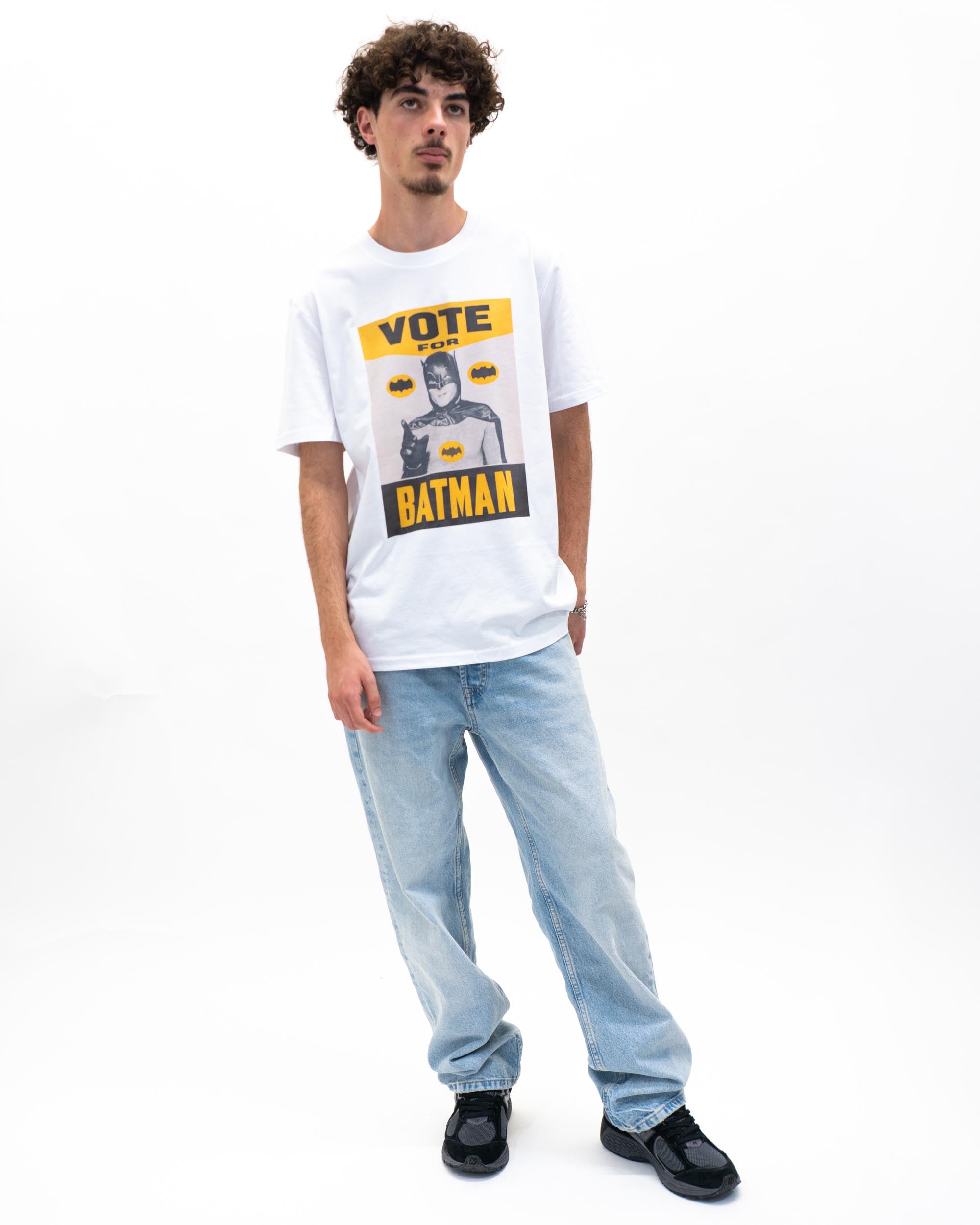 T-shirt Vote for Batman (En Promo) de couleur Blanc