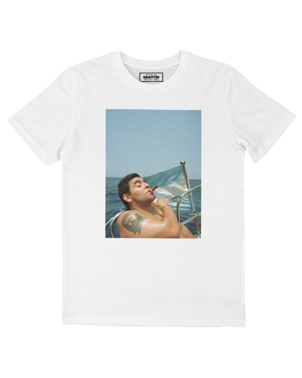 T-shirt Maradona Cigare Grafitee
