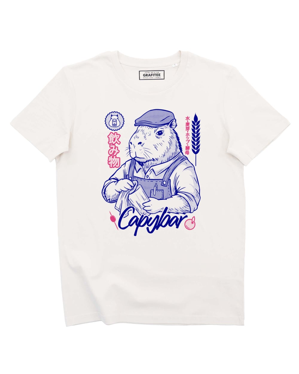 T-shirt Capybara Beer Grafitee