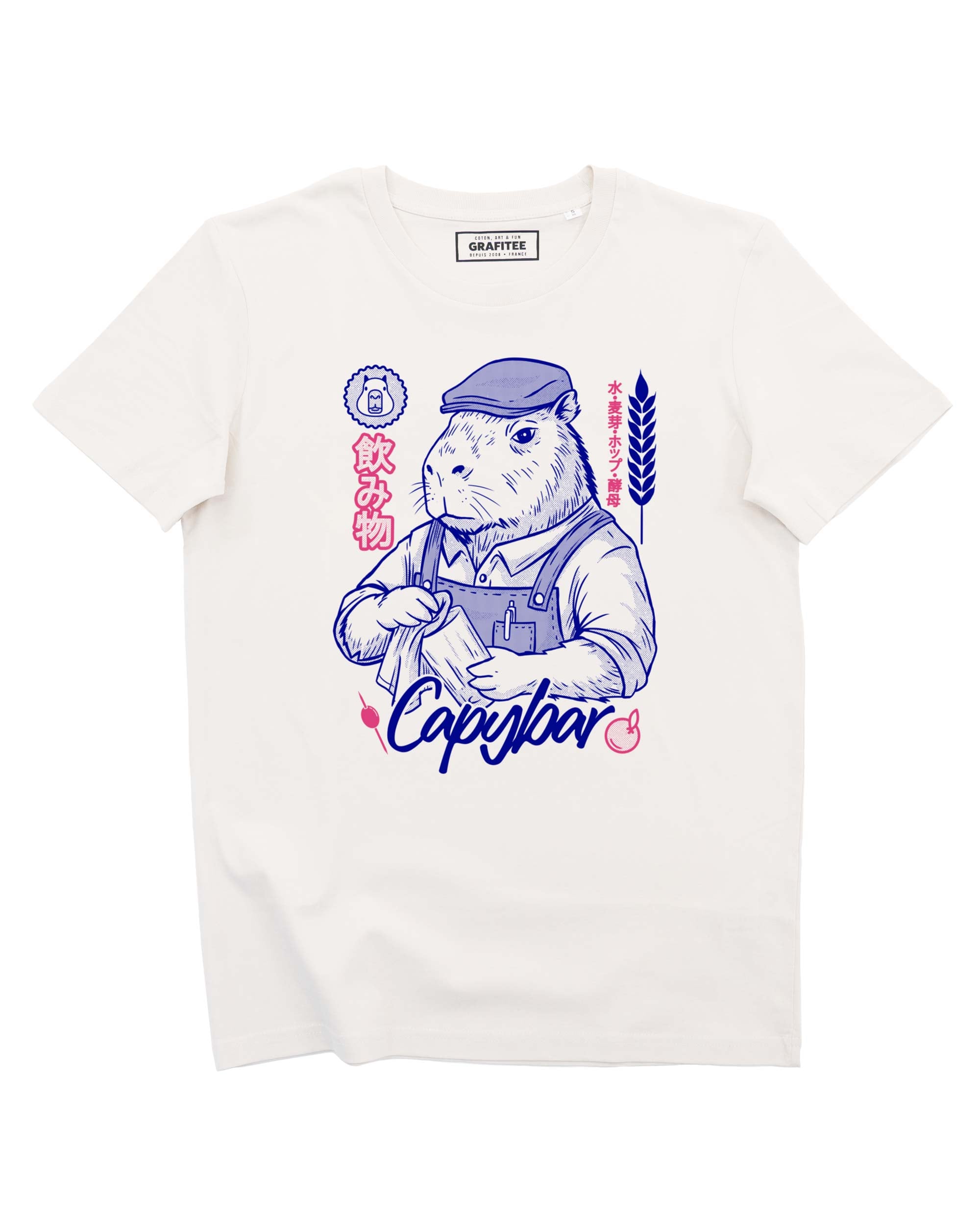 T-shirt Capybara Beer Grafitee