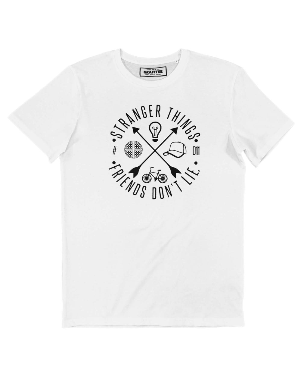 T-shirt Stranger Things Camp Logo Grafitee