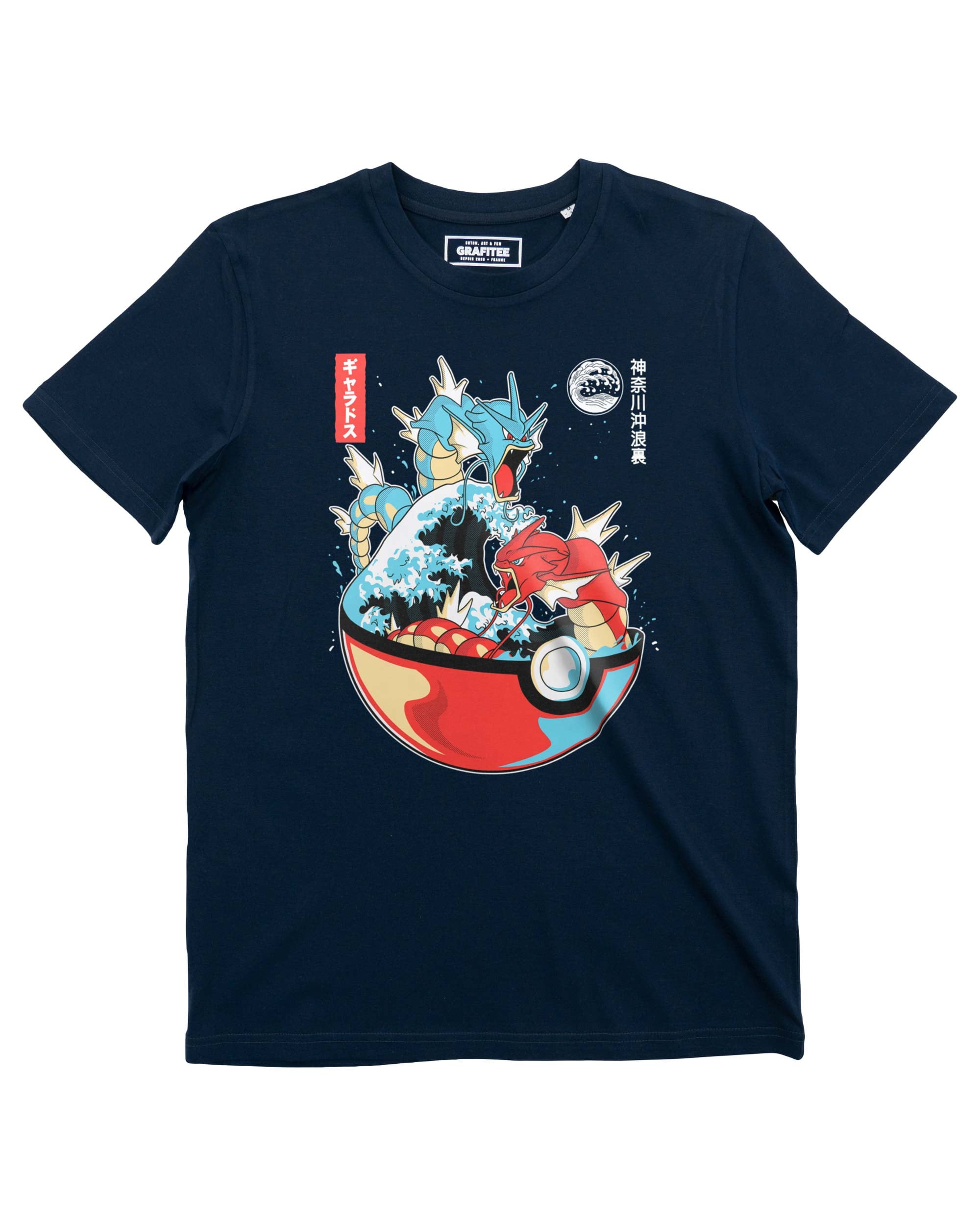 Tshirt The Great Wave Gyarados Grafitee