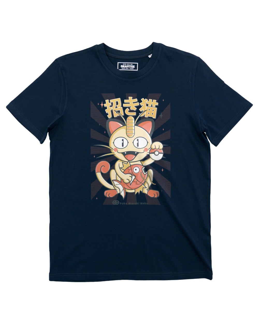 T-shirt Maneki Miaouss et Magicarpe Grafitee