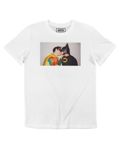 Tshirt Batman & Robin Kiss Grafitee