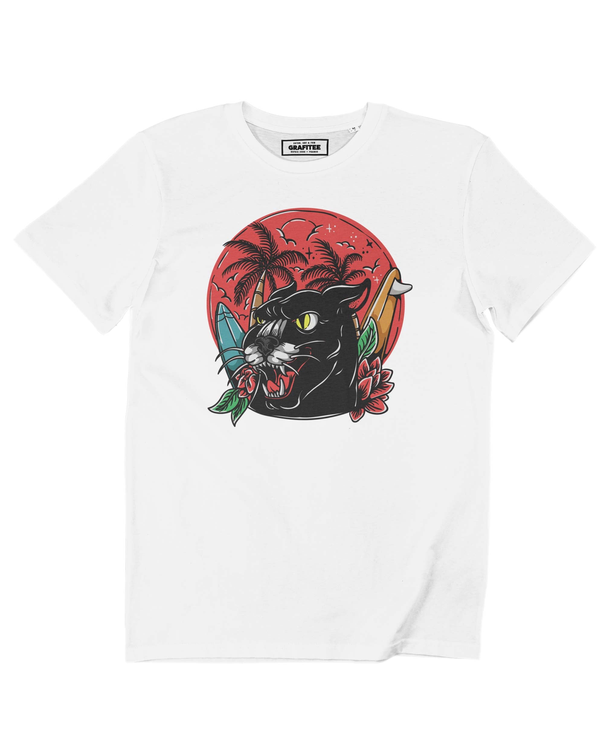 Teeshirt Panthère Surf Grafitee