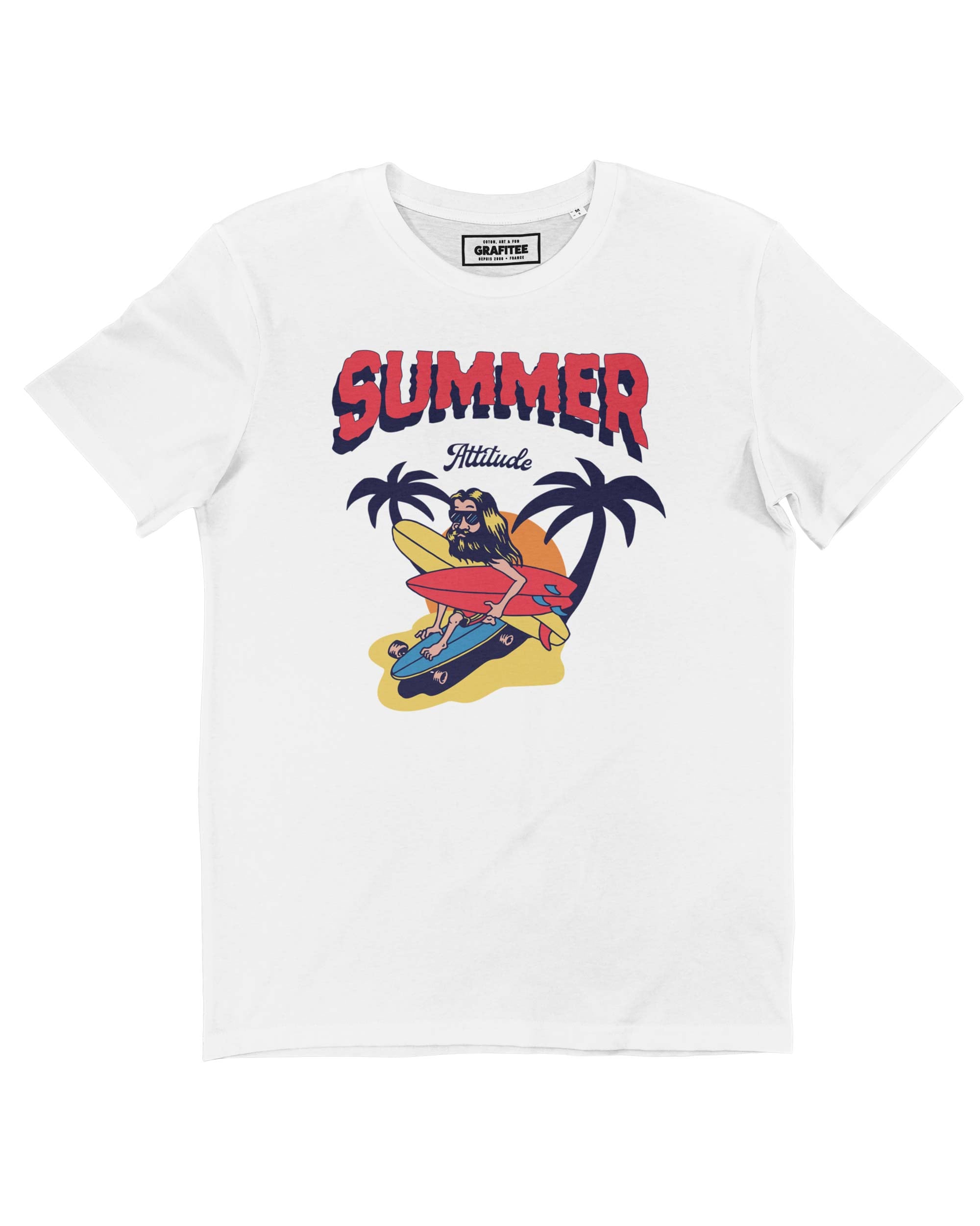 Teeshirt Summer Attitude Grafitee