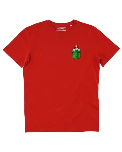T-shirt Mario - Pocket Pipe Grafitee