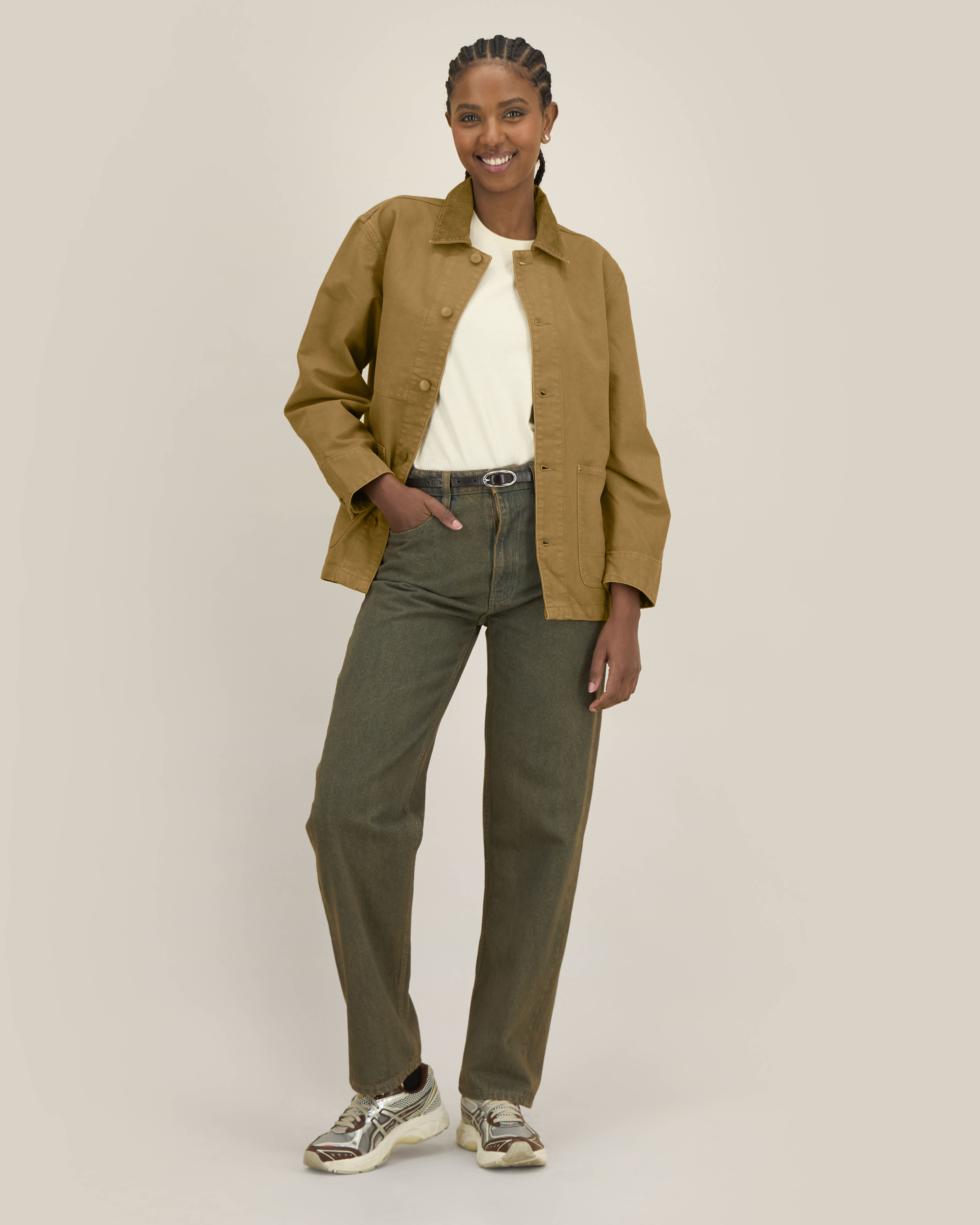 Veste Chore Jacket de couleur G.Dyed Bronze - C177 de la marque Stanley/Stella