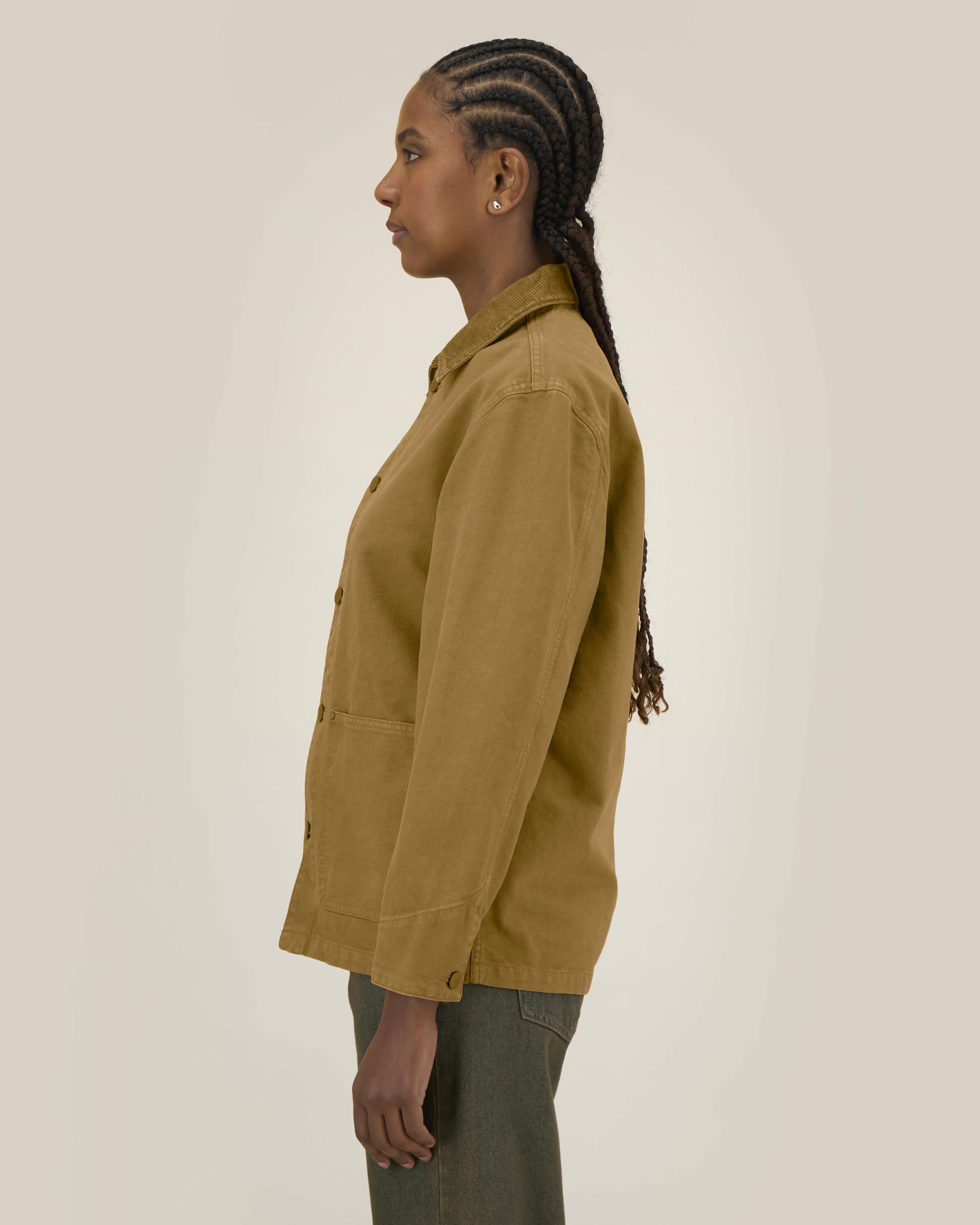 Veste Chore Jacket de couleur G.Dyed Bronze - C177 de la marque Stanley/Stella