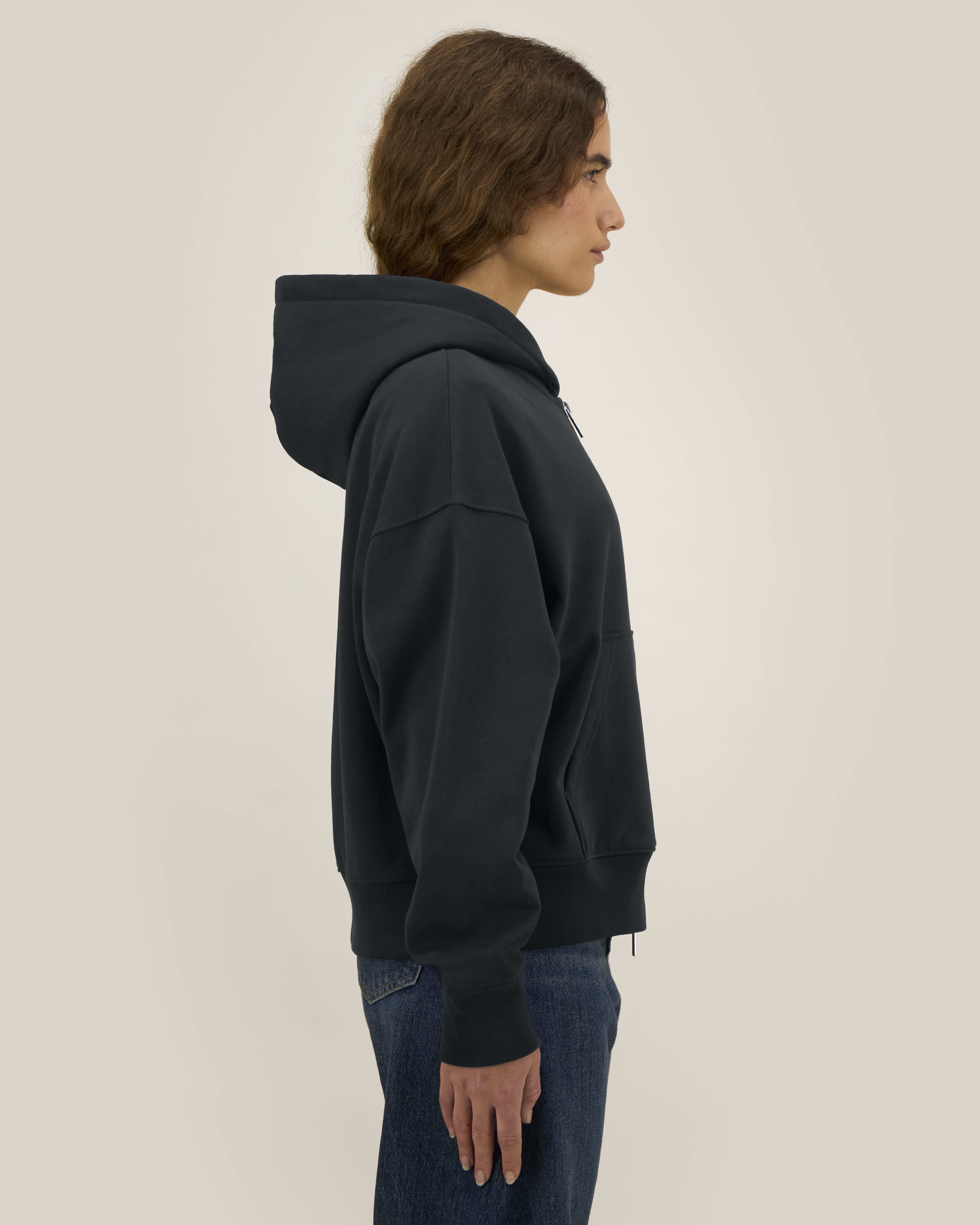 Hoodie Fronter de couleur Black - C002 de la marque Stanley/Stella