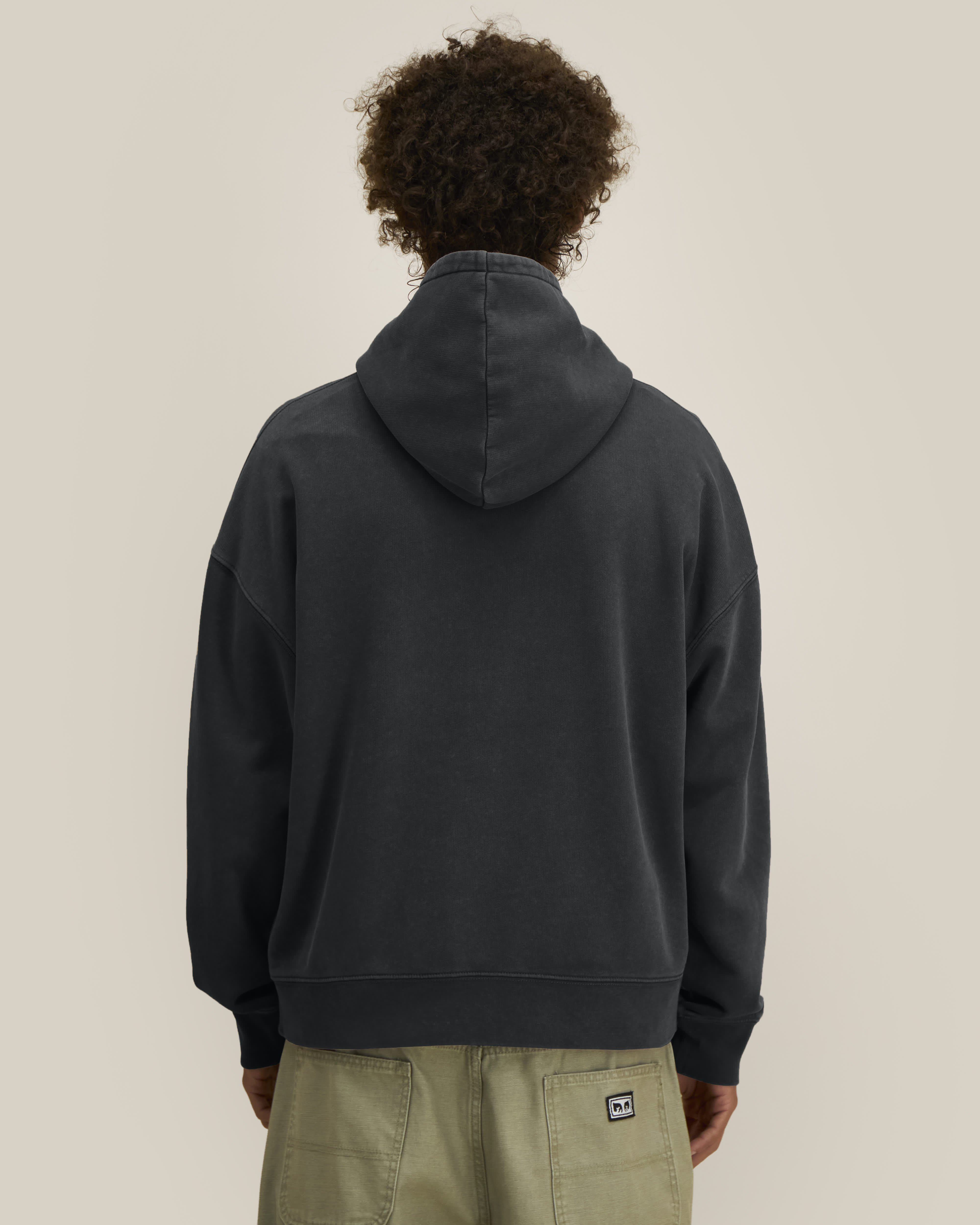 Hoodie Chaser Vintage de couleur G. Dyed Black Rock - C140 de la marque Stanley/Stella