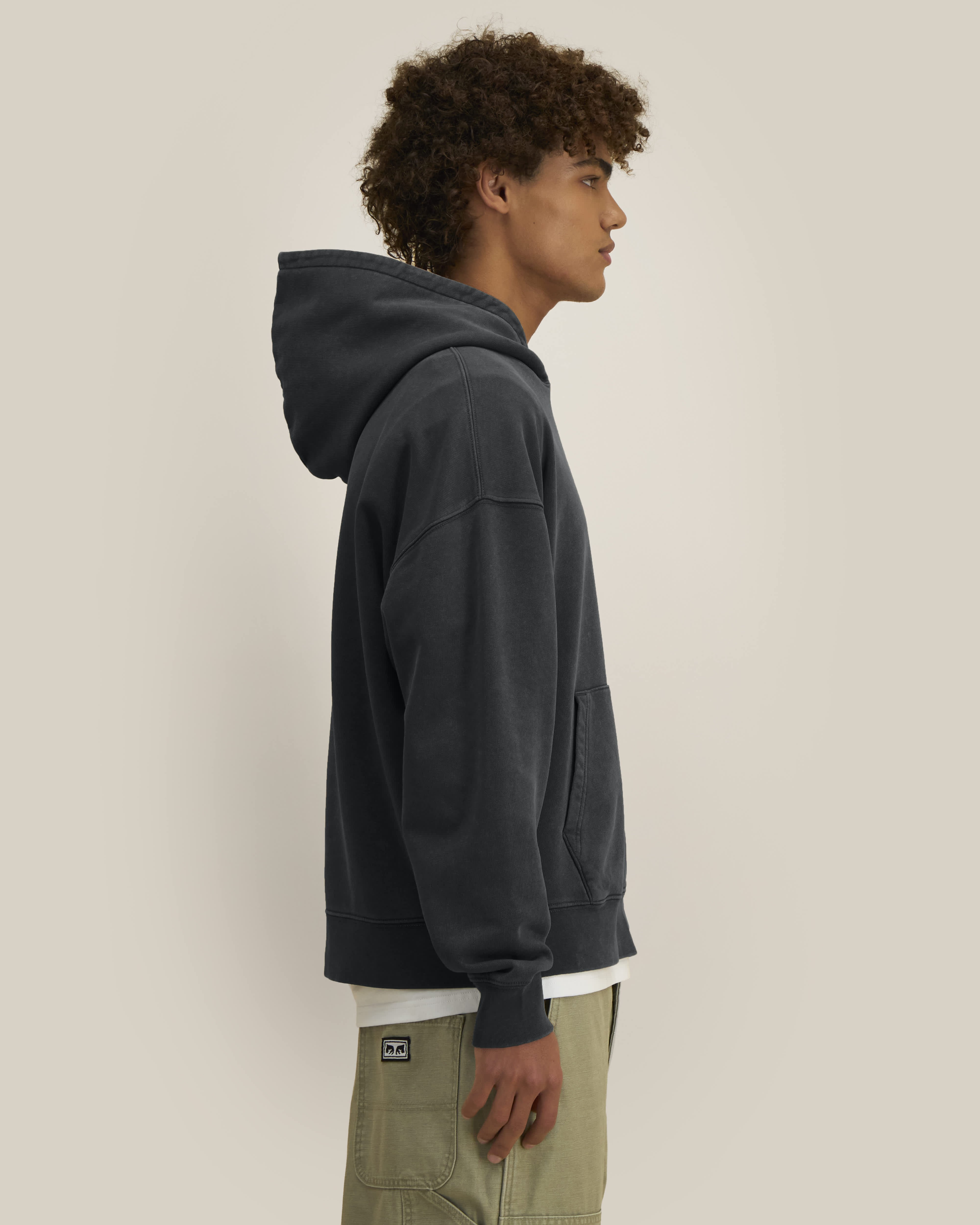 Hoodie Chaser Vintage de couleur G. Dyed Black Rock - C140 de la marque Stanley/Stella
