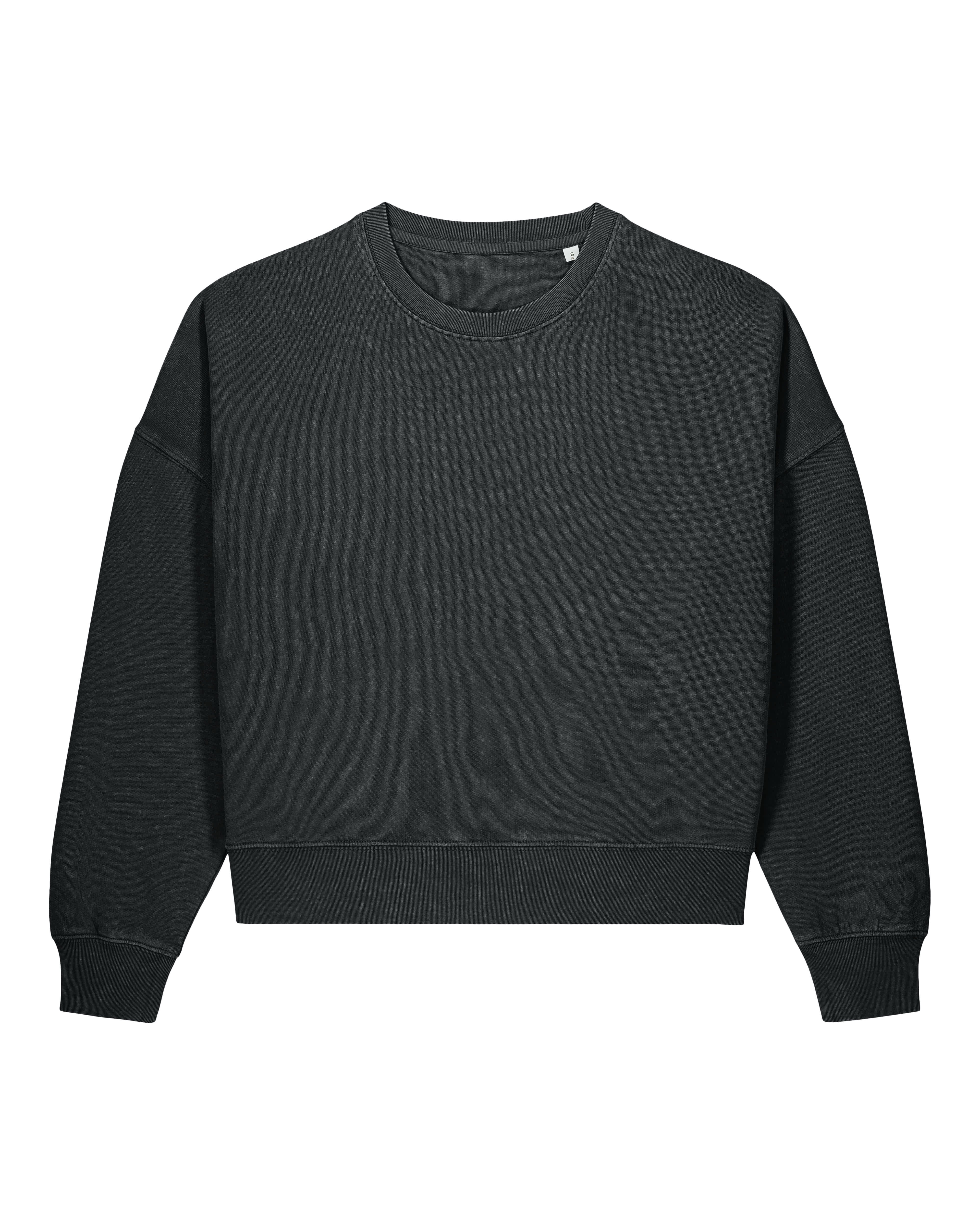 Sweat Stella Alma Vintage de couleur G. Dyed Black Rock - C140 de la marque Stanley/Stella