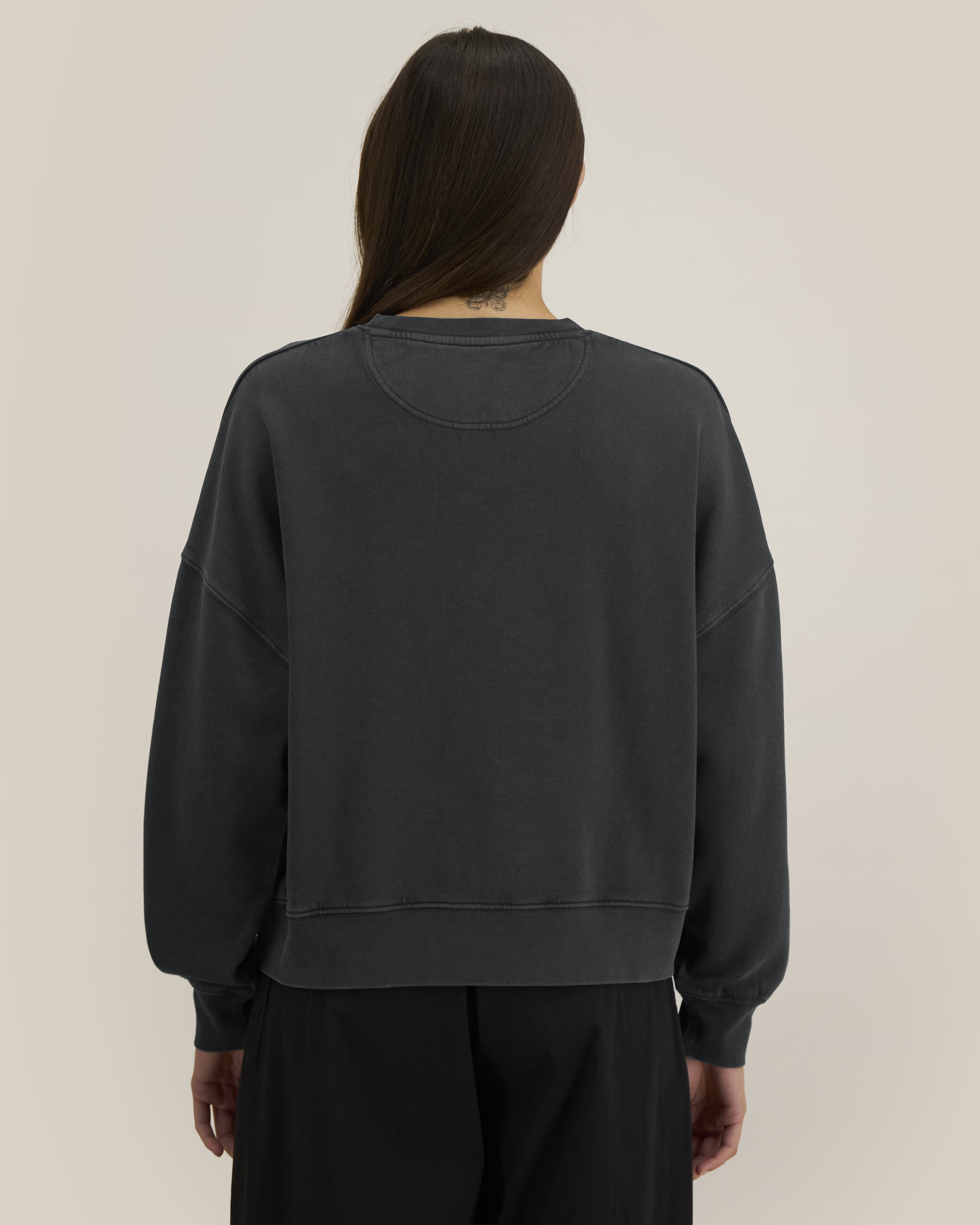 Sweat Stella Alma Vintage de couleur G. Dyed Black Rock - C140 de la marque Stanley/Stella