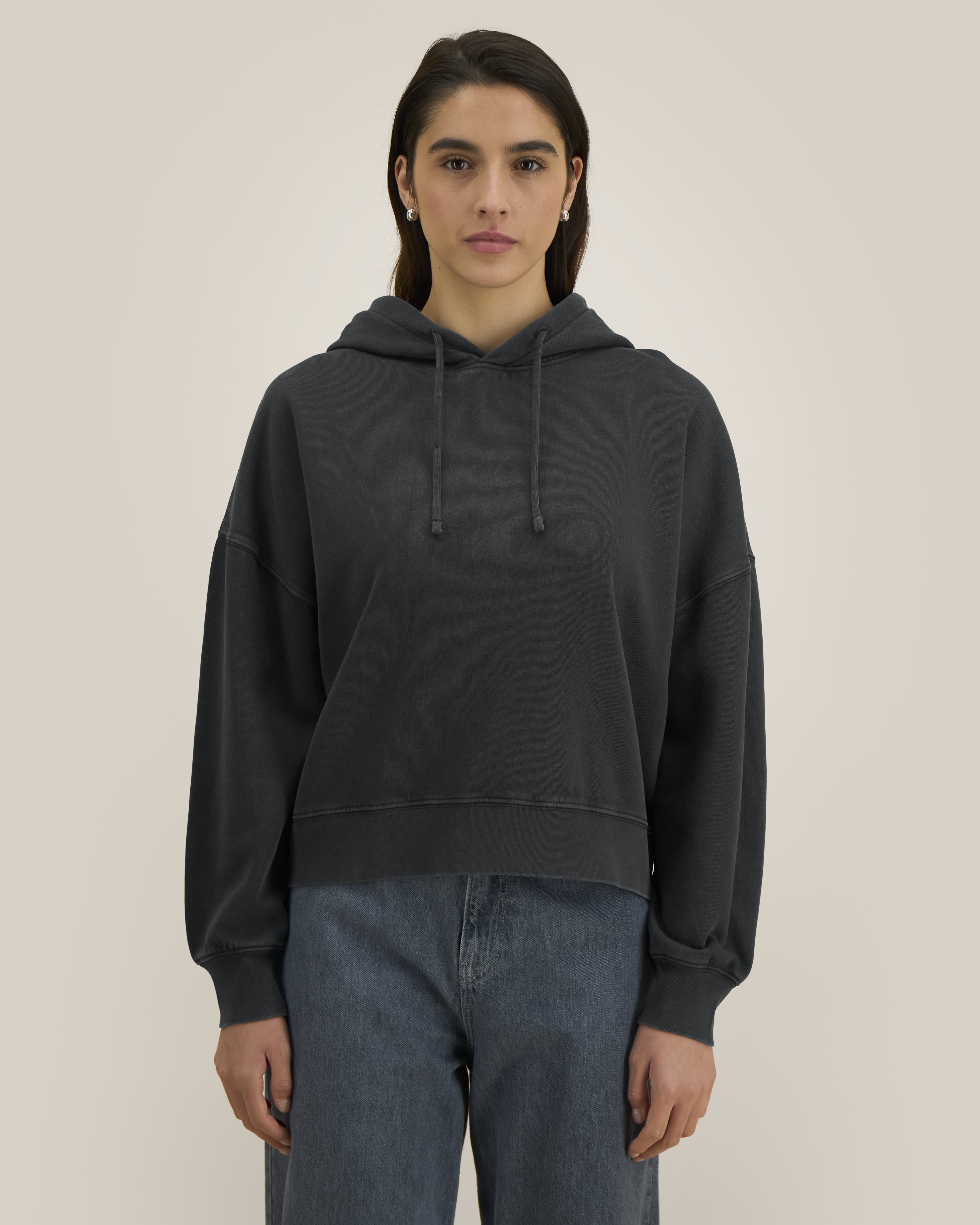 Hoodie Stella Nora Vintage de couleur G. Dyed Black Rock - C140 de la marque Stanley/Stella