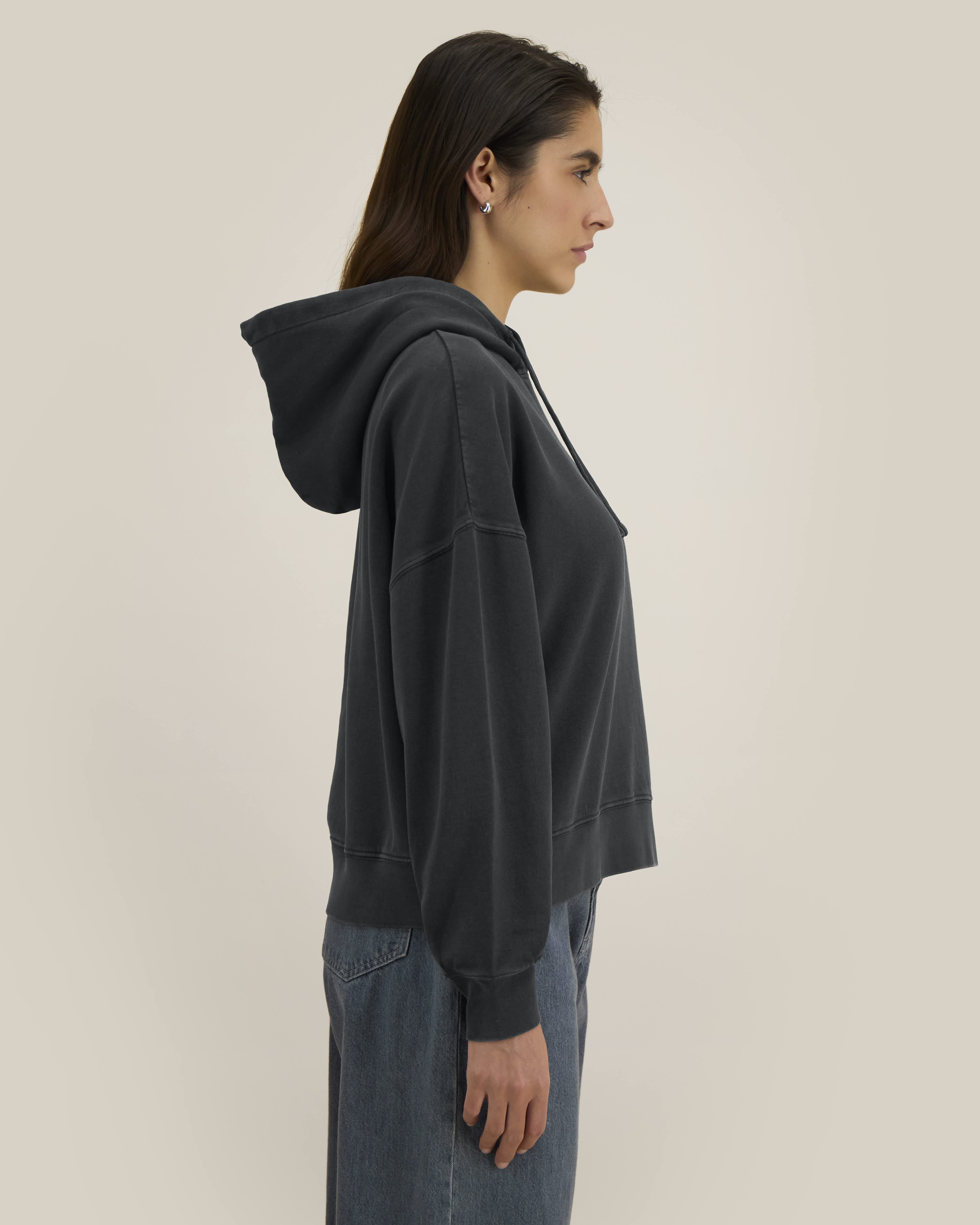 Hoodie Stella Nora Vintage de couleur G. Dyed Black Rock - C140 de la marque Stanley/Stella