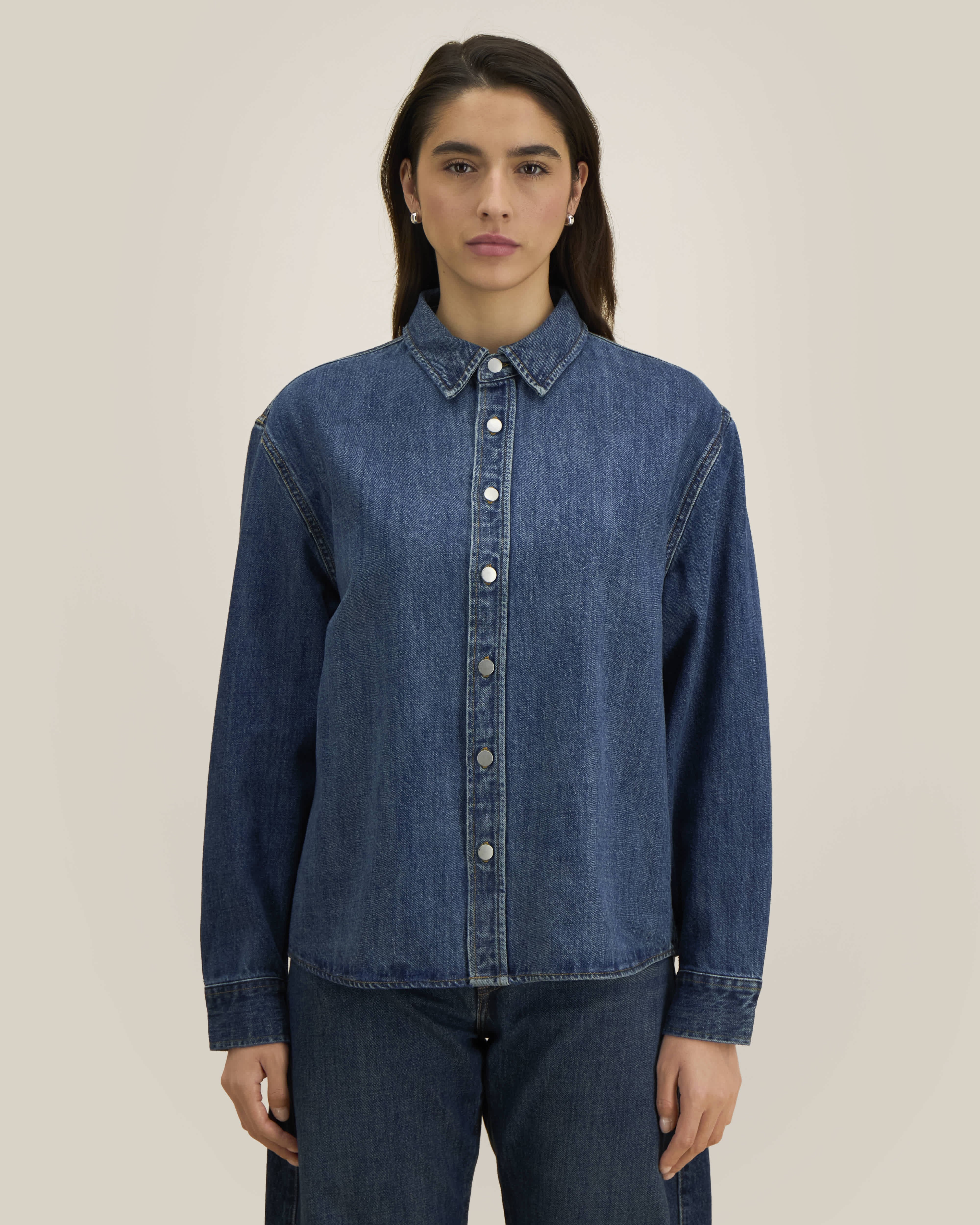 Surchemise Palmer de couleur Mid Wash - C371 de la marque Stanley/Stella