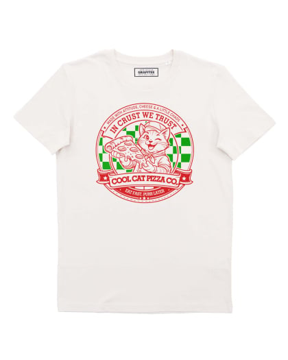 Tshirt Cool Cat Pizza Grafitee