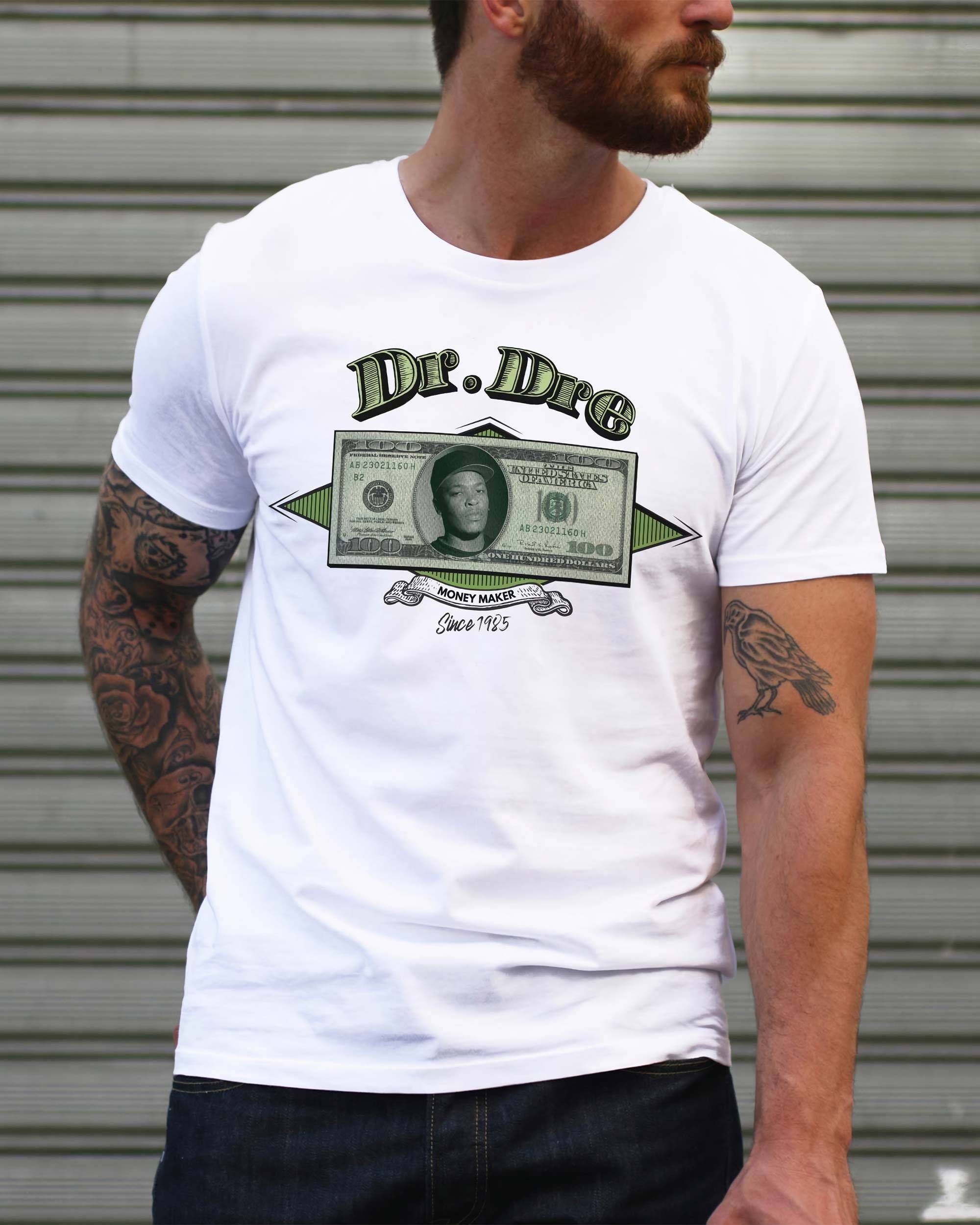 T-shirt Dr. Dre (En Promo) de couleur Blanc