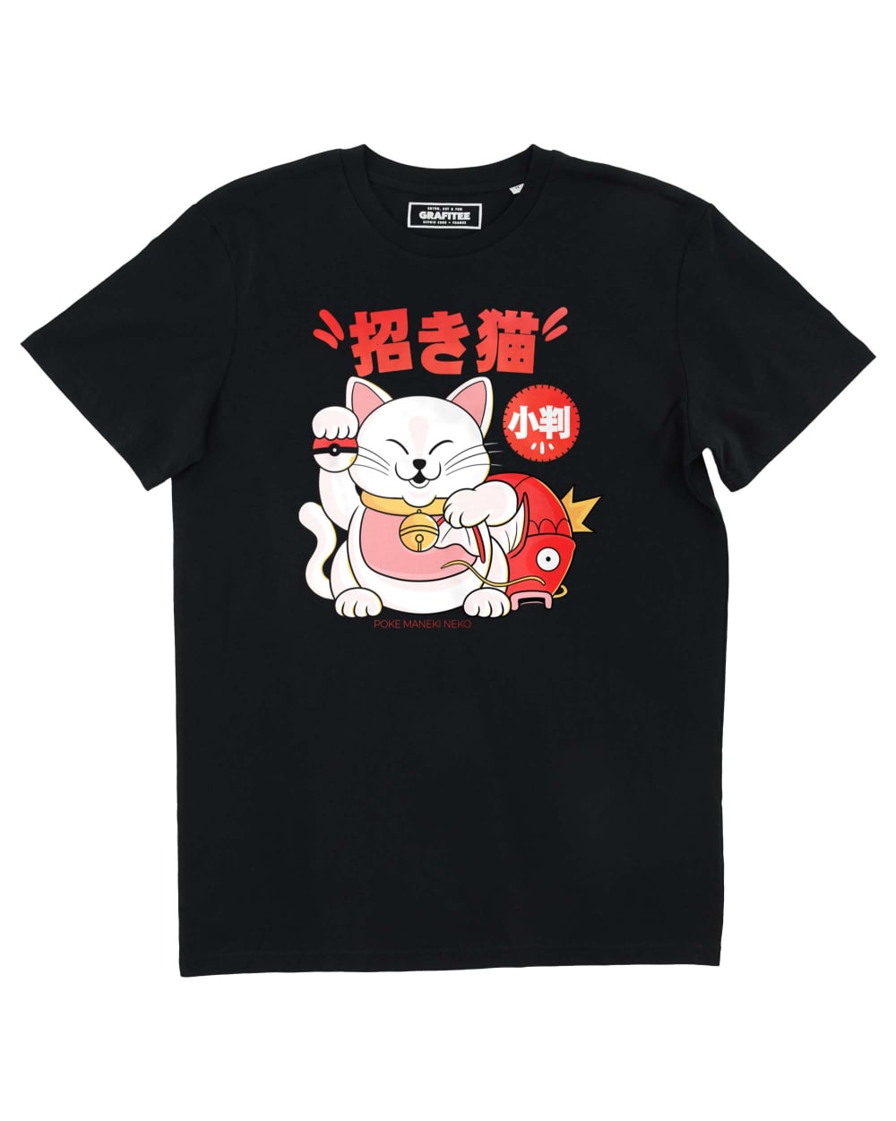 Tee shirt Poke Maneki Neko Grafitee