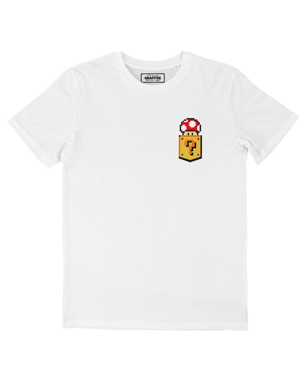Teeshirt Question Pocket Super Mushroom Grafitee