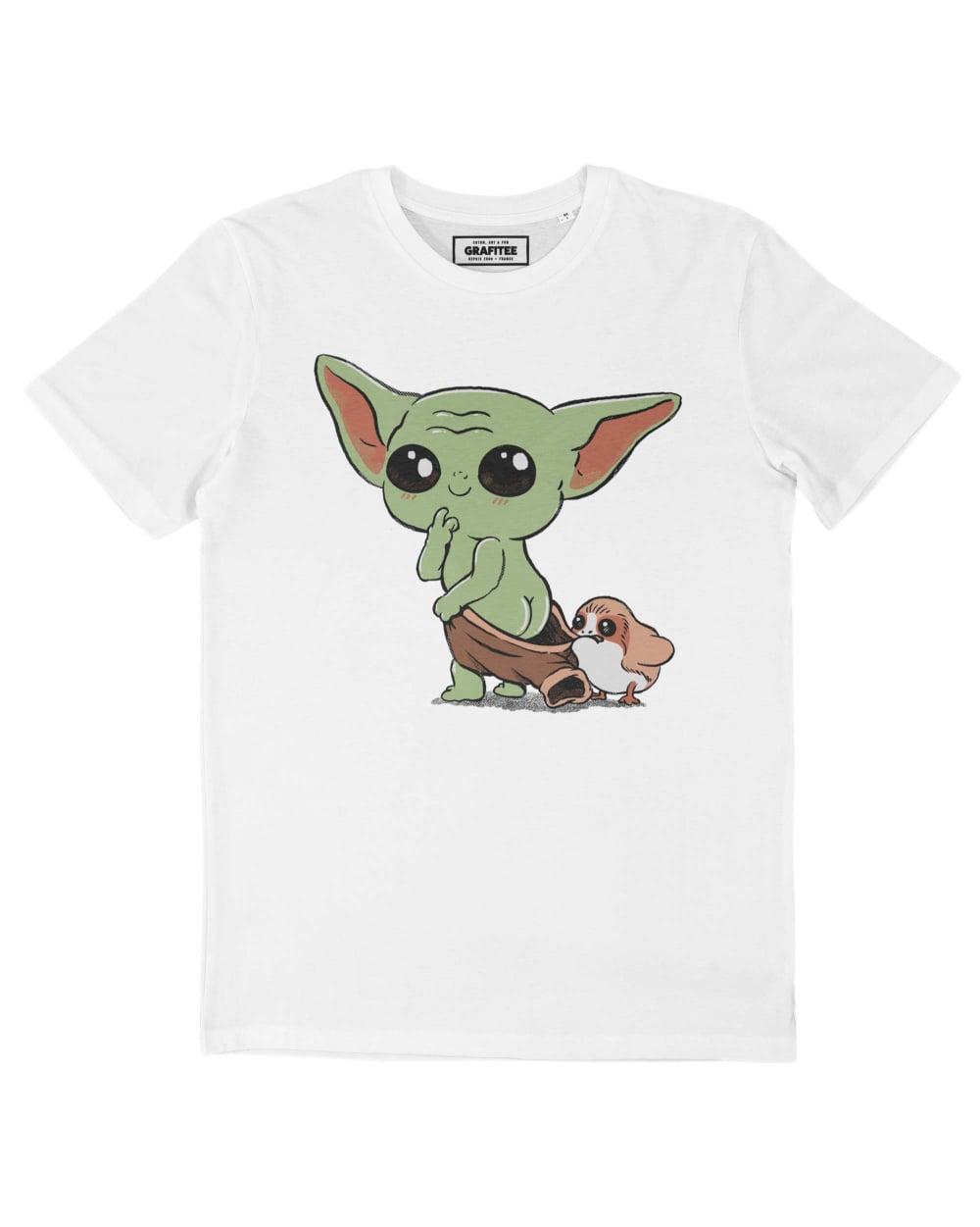 T-shirt Baby Yoda and Porg Grafitee
