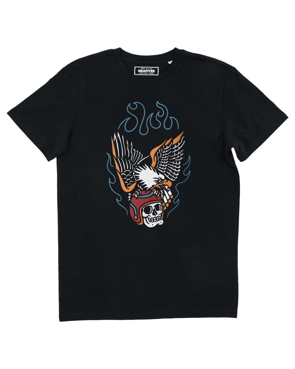 T-shirt Eagle Skull Helmet Grafitee