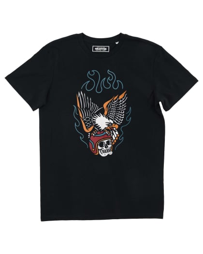 T-shirt Eagle Skull Helmet Grafitee