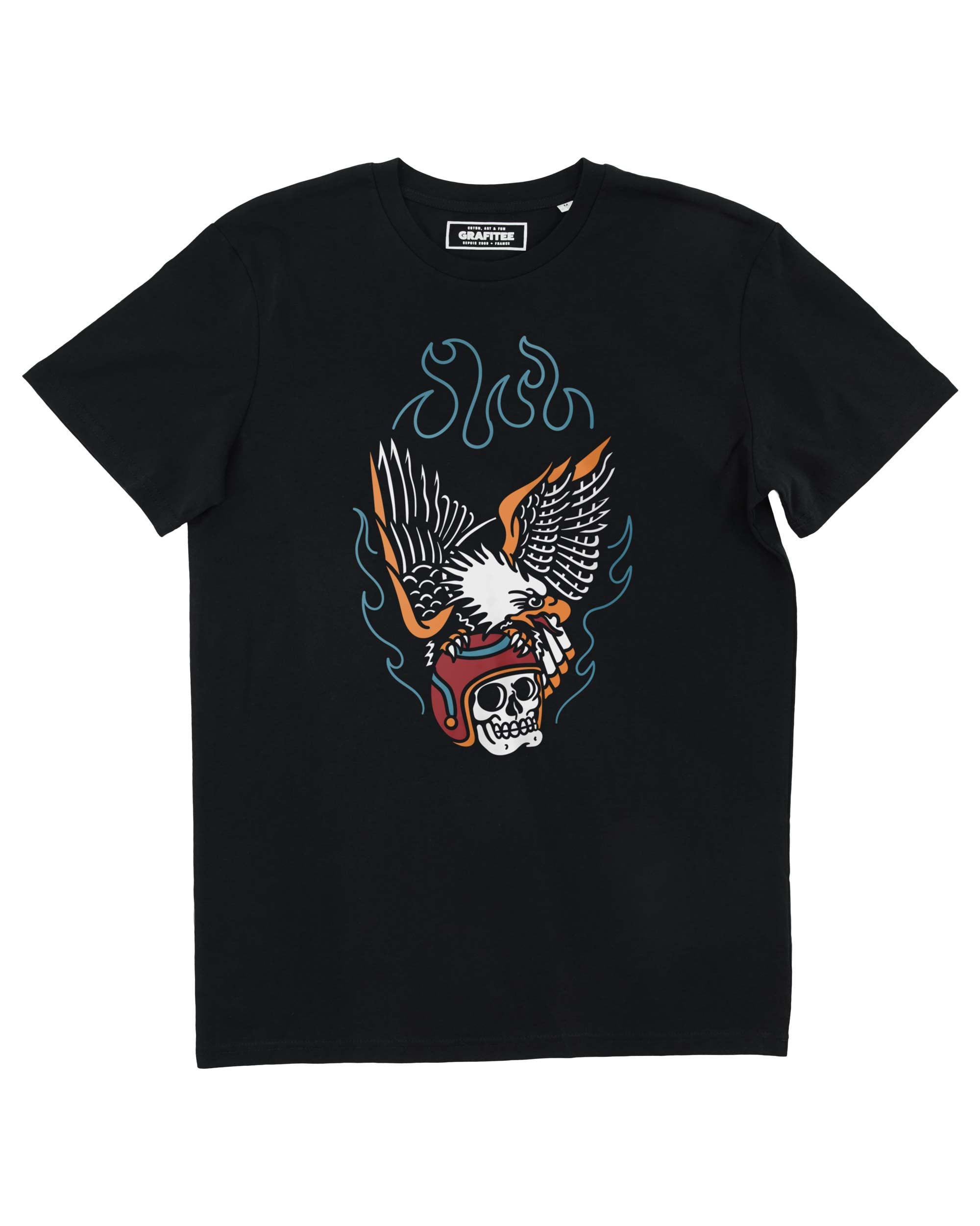 T-shirt Eagle Skull Helmet Grafitee