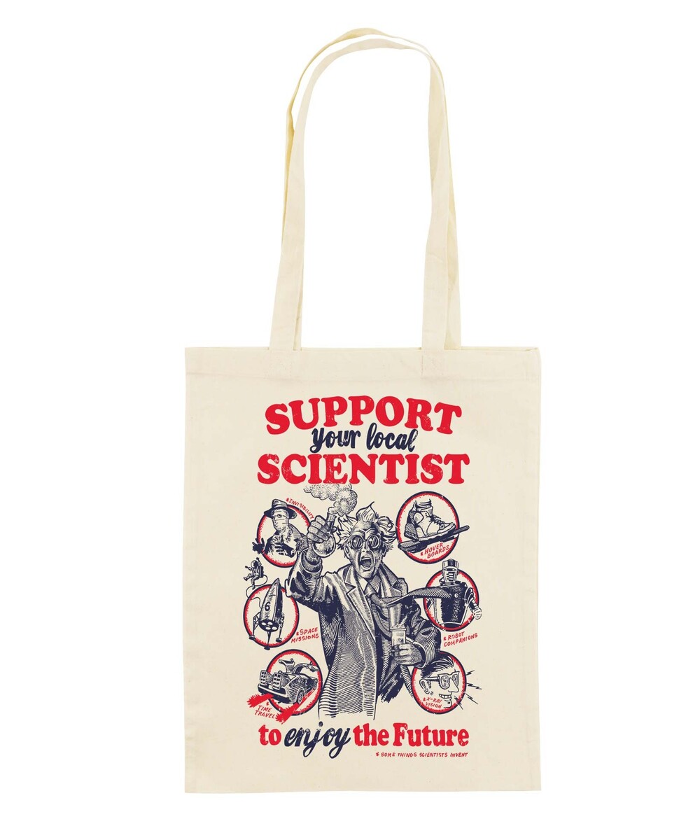 Tote Bag Support Science de couleur Crème